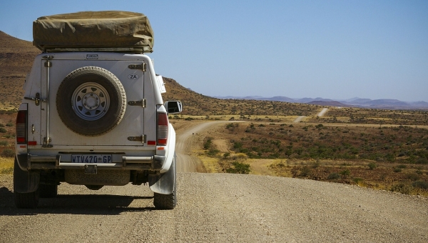 In safari in Namibia